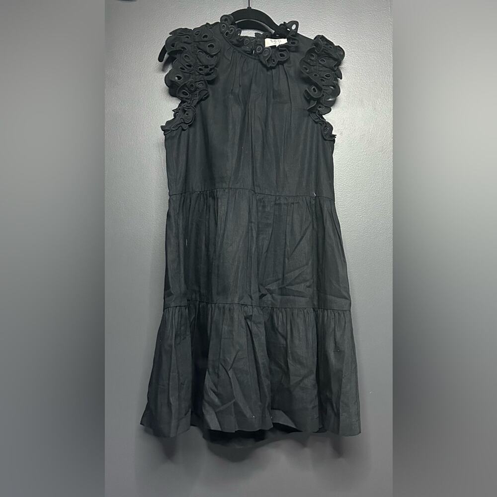 NEW Sea New York Lee Eyelet Embroidery Tunic Dress Black S - Picture 3 of 5